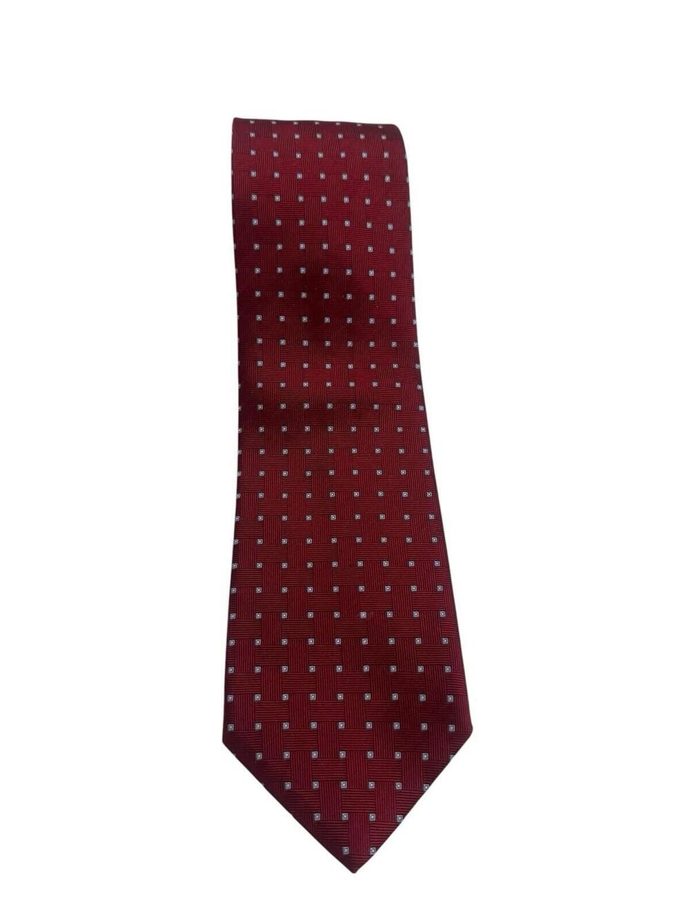 Brooks Brothers Dark Red Tie With Checks